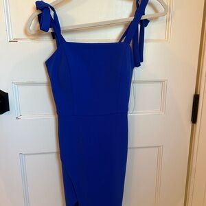 Elegant Blue Women's Dress